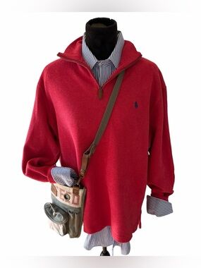 Red Ralph Lauren Polo Quarter Zip
